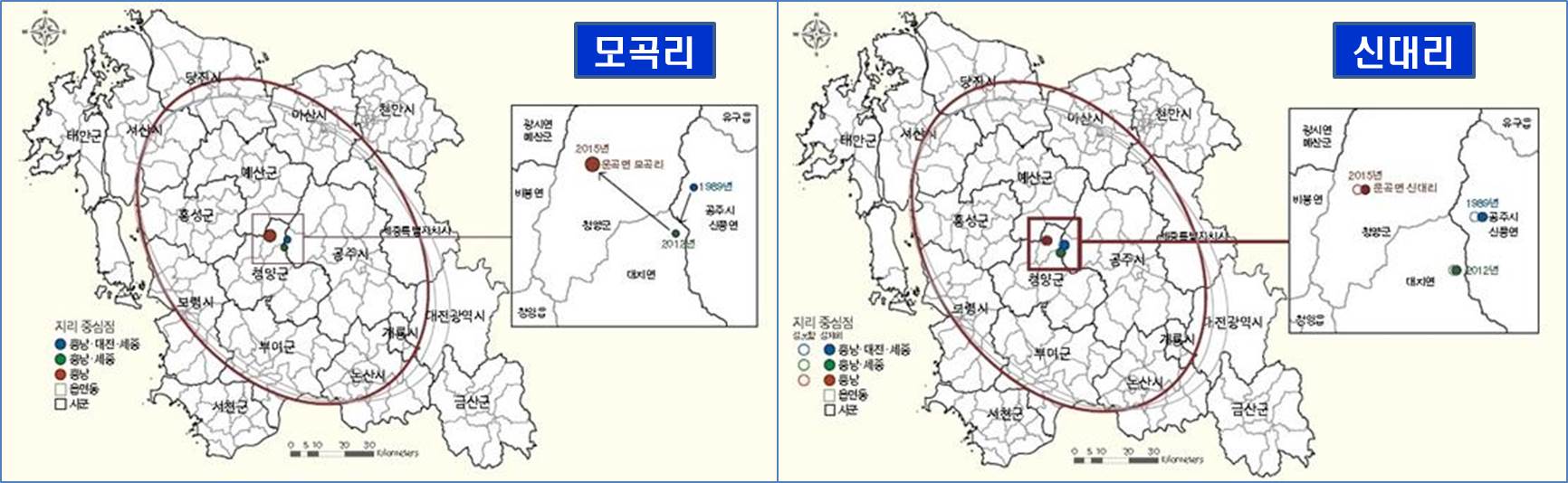 0705 모곡리 및 신대리(충남 정책지도 통권 14호에서 발췌)