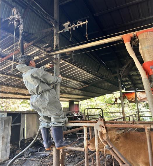 농업기술센터, 축사 화재 정전 대비