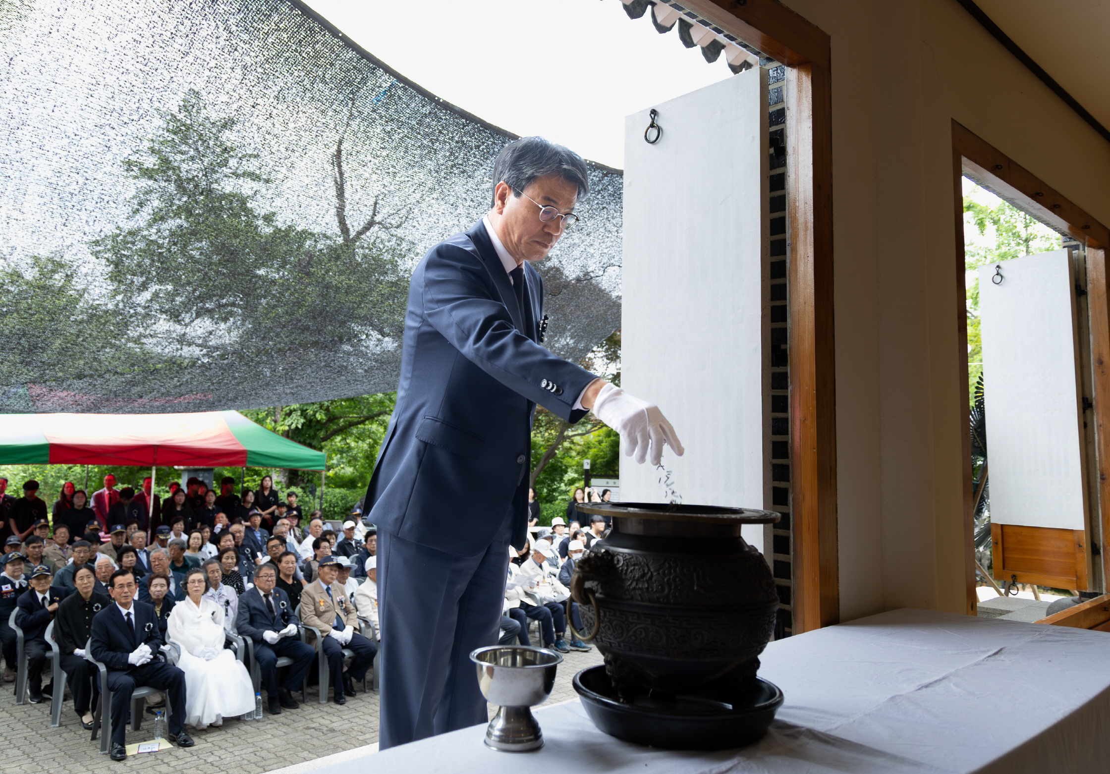 2. 청양군  제70회 현충일 추념식 우산 충령사에서 거행 (3)