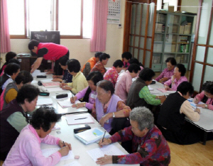 청양군 성인문해교실 인기 많아