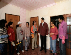 이명복 청양군수권한대행, 희망근로 현장 체험