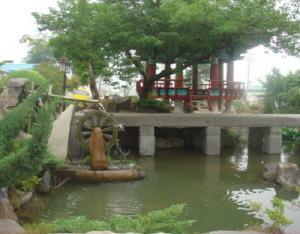 청양 정산면 명물 물레방아 재탄생