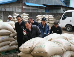 청양군 공공비축 건조벼 수매 시작