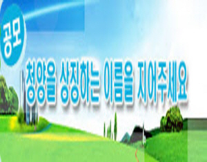 “청양을 상징하는 이름을 지어주세요”