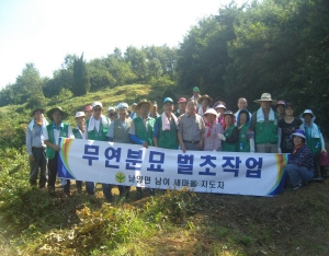 추석맞아 무연고 묘지 벌초 곳곳에서 펼쳐져