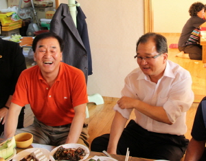 이재오 특임장관 청양 장평면 방문