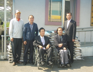 신기산업(주) 신정용 대표, 장애인에 ‘사랑의 쌀’기증