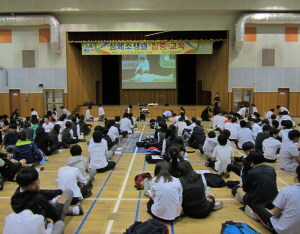 청양군 중학생 대상 심폐소생술 체험교육 실시