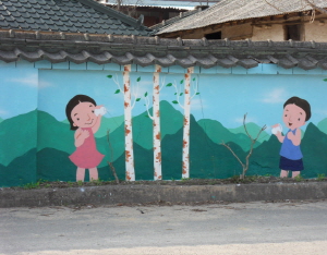 목면, 자연과 동심 가득한 벽화 조성