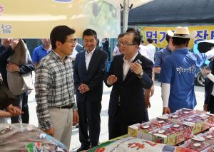 황교안 총리, 청양 알프스 마을 및 천장호 방문