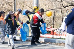 청양 의용소방대연합회 봄철 산불예방 캠페인 실시