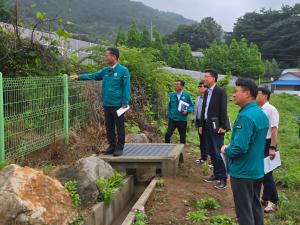 윤여권 청양 부군수, 우기 대비 재해취약지역 현장점검