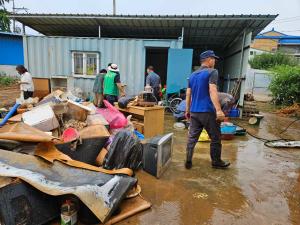 청양군, 집중호우 수해복구에 한마음 모아