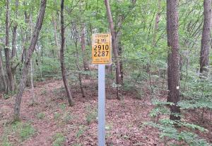 청양군, 금북정맥 등산로에 ‘국가지점번호판’ 20개소 설치