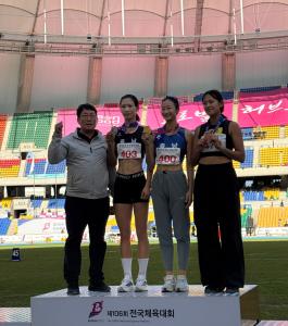 청양군청 육상팀, 제106회 전국체전 2회 연속 금메달 2개 획득
