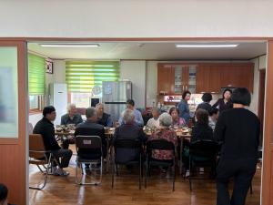 청양군, 경로당 무상급식 시범사업 점검 실시