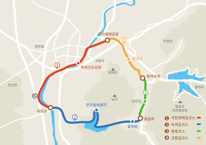 남산녹색둘레길 코스