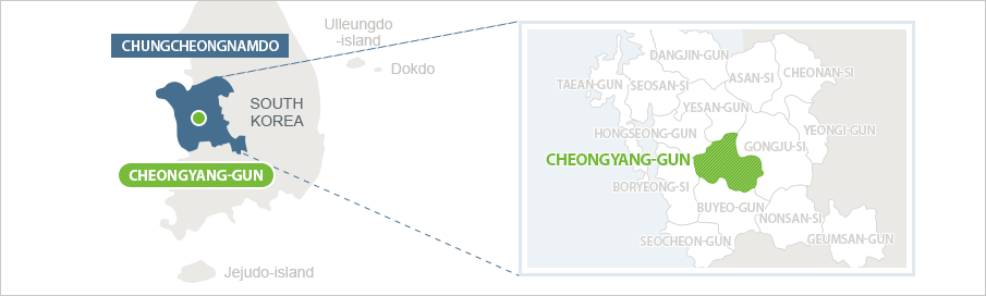 Vị trí địa lý > Giới thiệu về Cheongyang >